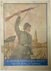 MVSN 6a LEGIONE LOMELLINA CARTONELINA MILIZIA VOLONTARIA SICUREZZA NAZIONALE CC.NN - Foto 1 di 2
