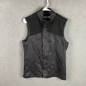 LIP SERVICE Vest Womens Large L Black Full Zip Grunge Punk Emo Gothic Y2K - Picture 1 of 9