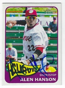 ALEN HANSON ALTOONA CURVE SIGNED MINOR CARD WHITE SOX GIANTS PITTSBURGH PIRATES - Picture 1 of 1