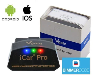 Vgate iCar Pro Bluetooth 4.0 BLE BIMMERCODE For BMW Coding IOS Android OBD2 - Picture 1 of 8