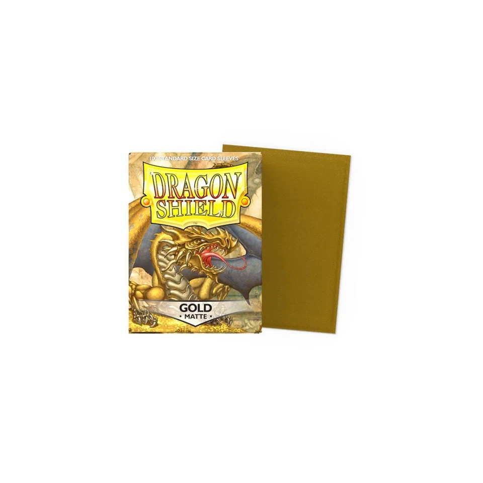 Dragon Shield Standard Size Matte Sleeves (100) Gold - Bild 1 von 1