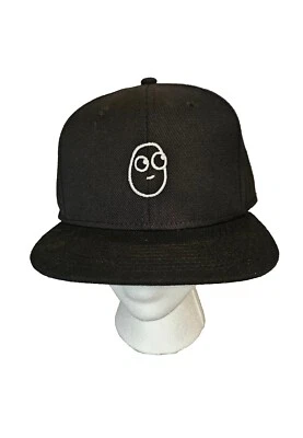 Gorra de béisbol OTTO Flat Bill Grunge Trucker Rapper negra sombrero cara blanca meme  Foto 1 de 4