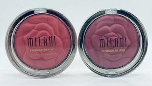 Lot of 2 Milani Rose Powder Blush #08 Tea Rose #05 Coral Cove - Picture 1 of 3