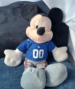 2013 Mickey Mouse Disney NFL New York Giants Blue Plush 17" Toy w/ tags #052013