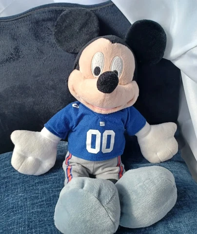 2013 Mickey Mouse Disney NFL New York Giants Blue Plush 17" Toy w/ tags #052013 Cover
