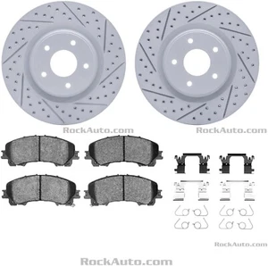 R1 CONCEPTS WBUH167129 Drilled and Slotted Carbon Coated Rotor Set - Picture 1 of 1