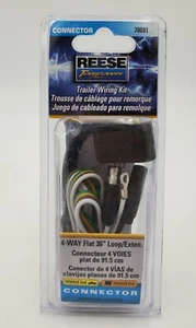 Reese Towpower 4-Flat 36 In. Loop Ground Eyelet Vehicle Trailer Connector 78091 - Picture 1 of 3