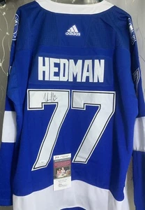 VICTOR HEDMAN AUTOGRAPH SIGNED JERSEY JSA COA NHL TAMPA BAY LIGHTNING AUTO - Picture 1 of 9