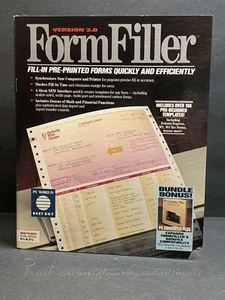 FormFiller 3.0 DEMO Vintage Software Bloc Publishing 1990: IBM PC / Tandy / NEW - Picture 1 of 12