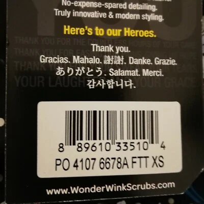 WonderWink Scrub Top Floral Flowers Print 6678-FTT Feeling Pretty - Image 1 of 4