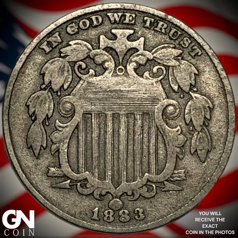 1883 Shield Nickel  Q7150 Cover
