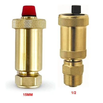 WARMER SYSTEM Wärmer System Automatic Air Vent 1/2 Cylinder Style - 15mm Compression Fittings