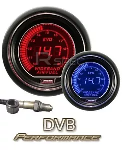 Prosport 52 mm EVO Auto Breitband Luftkraftstoffverhältnis AFR LCD Digital Display rot blau - Bild 1 von 1