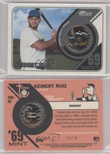 2018 Topps Heritage Minor League Edition Black Quarter /50 Keibert Ruiz #69M-KR