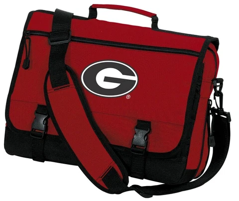 Georgia Bulldogs Logo Messenger Bag Red UNIQUE UGA GRADUATION GIFT IDEA Cover