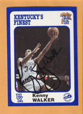 Kenny Walker Kentucky Wildcats AUTO Signed 1988 Card #147 Roberta Georgia 9R