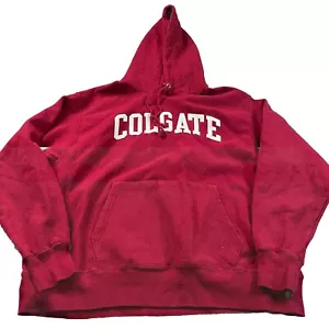 Champion Reverse Weave Colgate University Maroon Hoodie Sweatshirt Size XL - Picture 1 of 4