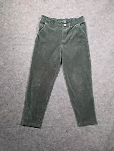 Abercrombie kids girls pull on corduroy green pants size 11/12 Holiday Stretch - Picture 1 of 5