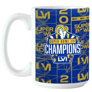 Los Angeles Rams Super Bowl LVI Champions 15oz. Sublimated Mug - Picture 1 of 2