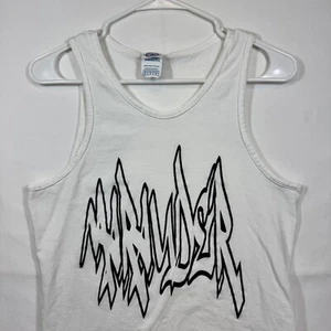 Marauder Delta Pro Weight Graphic Tank Top Sleeveless Casual White Sz Small - Picture 1 of 8