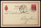 SEPHIL DENMARK 1885 8ore PS CARD FROM NAESTVED TO COPENHAGEN