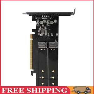 M.2 NVME Expansion Card Key PCIE 3.0 X16 SSD Riser Card 4 Slot (No Heatsink) - Bild 1 von 11