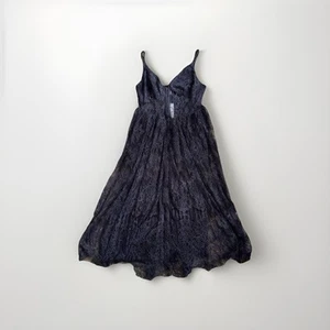 Urban Outfitters Cedar Lace Corset Sheer Midi Dress Black Noir Size L (UK 14-16) - Bild 1 von 14