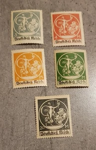 BAYERN -1920-STAMPS OVERPRINT IMPERIO ALEMÁN-5 VAL MNH - Imagen 1 de 2