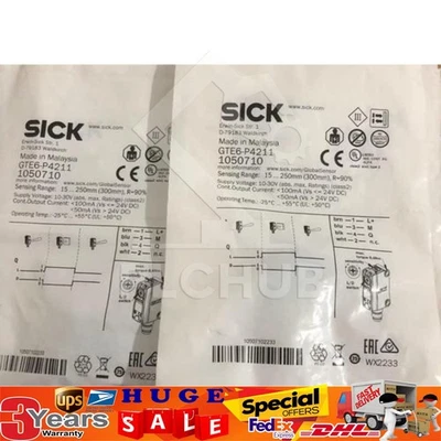 New SICK GTE6P4211 GTE6-P4211 1050710 Photoelectric Sensors Retroreflective - Image 1 of 4