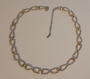 Collar gargantilla con diamantes de imitación de perlas tono plata - Imagen 1 de 5