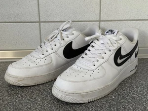 NIKE AIR FORCE 1 LOW ´07 FM WHITE BLK CUT OUT SWOOSH DR0143-101 2021 US 11.5 - Bild 1 von 18