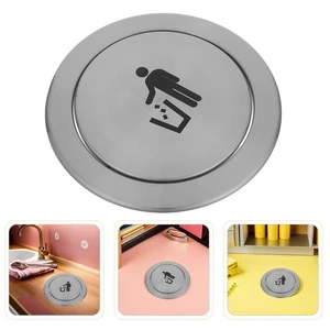 Recessed Waste Chute Lid Built-in Trash Can Counter Embedded Bin - Picture 1 of 12