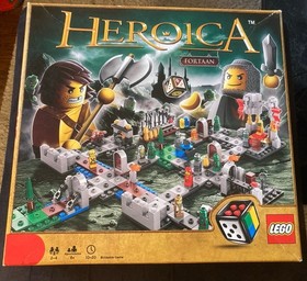 Lego Games 3860 Heroica Castle Fortaan, incomplete, w/ box & manuals READ