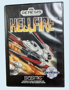 Sega Genisis HELLFIRE Genuine Cartridge/Case/Manual/Registration Card - Picture 1 of 3