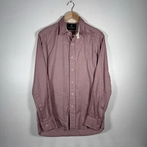 Nigel Cabourn Shirt Red Pink Cotton Made in England Small/medium 20” P2P - Picture 1 of 9