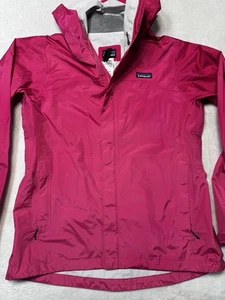 Patagonia H2No Waterproof Rain Jacket Pink Nylon Shell Women SZ M Outdoor Layer - Picture 1 of 10