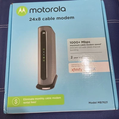 🔥🔥Motorola MB7621-10 1000 Mbps Cable Modem  New/Open Box. 🔥🔥🔥 - Image 1 of 4