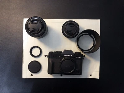 Fujifilm X-T30 II Mirrorless Camera 26.1MP Black Fujinon 27mm Lens 60mm Lens - Image 1 of 4
