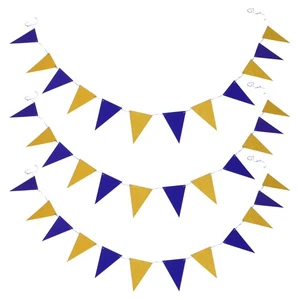  3 Piezas Triángulo Fiesta Bandera Cumpleaños Colgante Decoraciones Carnaval Buntings - Imagen 1 de 12
