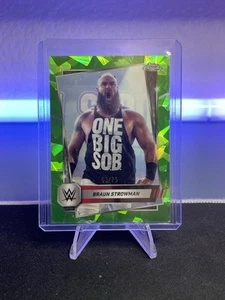 2025 Topps Chrome WWE Sapphire Braun Strowman Green Refractor /75 #158 RAW - Picture 1 of 2