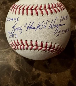 Houston Astros Billy Wagner HOF Signed OMLB Ball With 5 Inscriptions JSA- RARE!! - Picture 1 of 4