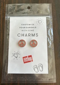 Fitflop Charms Peace Sign Personaliza tus Sandalias Nuevas en Paquete - Imagen 1 de 2