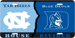 House Divided Heels Blue Devils Car Novelty Vanity License Plate 54312 - Picture 1 of 1