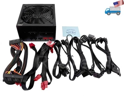 PowerSpec 650W Fully Modular 80+ Gold 4x PCIE ATX/EPS 12V Gaming PC Power Supply - Image 1 of 4