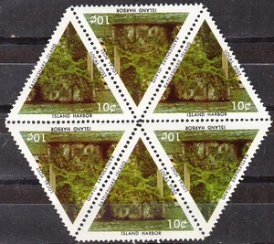 RT RATTLESNAKE ISLAND 15 BK 5TH DEFINITIVE TREES PERFORATED BLOCK - Picture 1 of 1