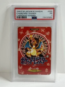 PSA 1 - 1996  Japanese Bandai Carddass Charizard Trainer Town Map - Picture 1 of 2