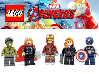 NEW LEGO 76313 MARVEL MINIFIGURES * IRON MAN, THOR, HULK, CAPTAIN AMERICA, WIDOW - Image 1 of 2