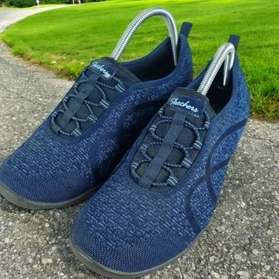 Suelas informales de espuma ligeras SKECHERS RELAXED FIT para mujer talla 10 azul marino  Foto 1 de 4