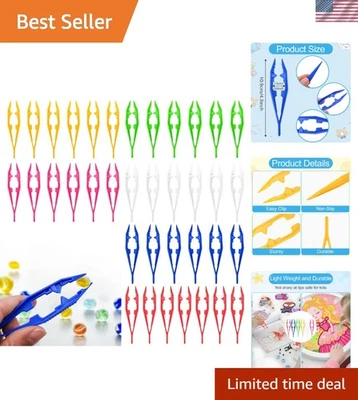 Pinzas artesanales 36 piezas de plástico colores surtidos niños pinzas artesanales para beadi... Foto 1 de 4