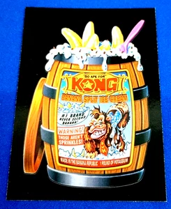 2017 Topps Wacky Packages 50th Anniversary "KONG" Black Sticker Card  - Bild 1 von 1
